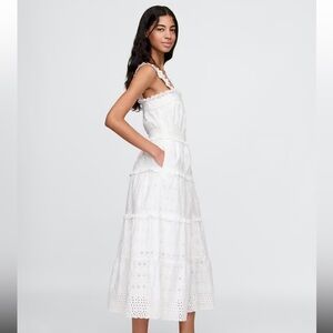 GAP x DOEN Eyelet Midi Dress NWT